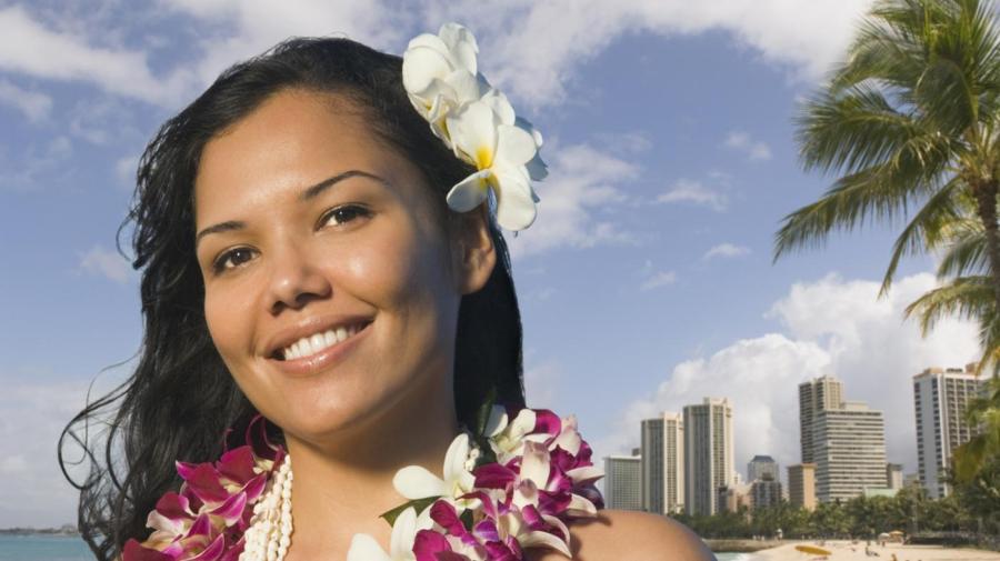 Plumeria flowers are worn in Hawaii as general adornment and as part of hul...