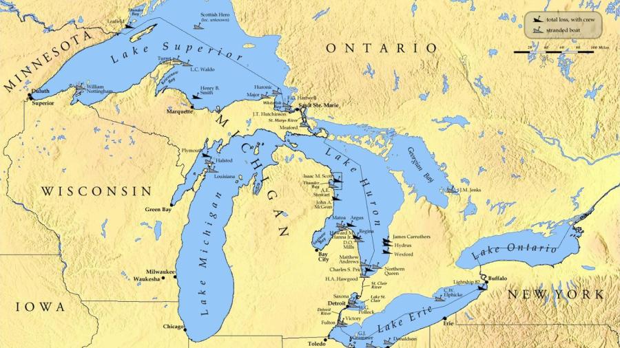 Which States Border the Great Lakes?